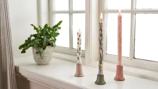 Painting on candles - DIY by Søstrene Grene