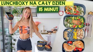 ZROBIŁAM 4 LUNCHBOXY NA CAŁY DZIEŃ - pyszne, szybkie przepisy