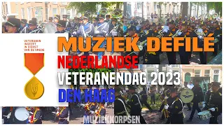 MUZIEKKORPSEN | MUZIEK DEFILÉ NEDERLANDSE VETERANENDAG 2023