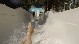 Speed Slide : Left Side (HD POV) - Water Slide at Raging Waters (San Dimas, CA)