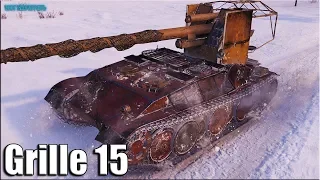 Без кустов 11к урона Grille 15 World of Tanks лучший бой