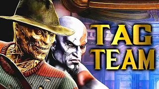 FREDDY & KRATOS - MORTAL KOMBAT PS3 - TAG TOWER! (Expert Difficulty Freddy Krueger No Matches Lost)