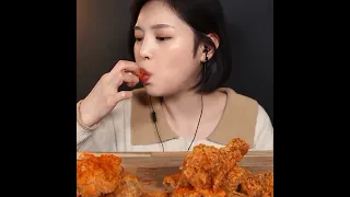 ULTIMATE BEST CRISPY! BBQ Hot Golden Olive Fried & Red Chak Chak Chicken Mukbang 🍗 + Cheese ball