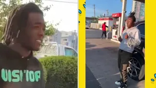 Lil Uzi Freestyle alone with a random fan at a gas station ( must watch )