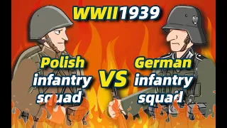 1939 German infantry squad VS Polish infantry squad World War II Battle Orders