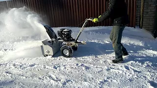 Снегоубощик Мотокультиватор крот с насадкой снегоочистель
