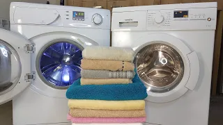 Experiment - Wet Towels Battle - Ariston vs Siemens - Washing Machines