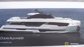 2022 Ocean Alexander 30R Revolution Luxury Yacht - Walkaround Tour - 2022 Miami Boat Show