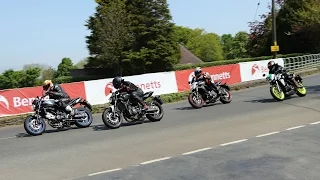 Suzuki SV650 v Yamaha MT-07 v Kawasaki ER6n v WK650i: Isle of Man Lightweight TT Test