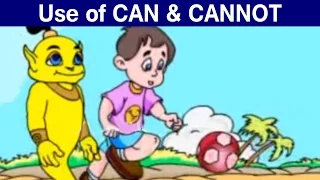 Use of CAN & CANNOT (English Grammar)- Learn English For Kids