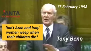 FULL SPEECH of Tony Benn exposing West’s hypocrisy will give you goosebumps | Janta Ka Reporter