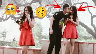 KISSING PRANK ON GIRL'S (SHOCKING REACTION)|| DEEPANSHU MANNI