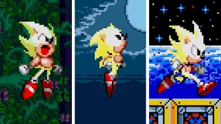 Super Sonic in Sonic 2 Deleted Levels! ✨ Sonic 2: Long Version ~ Sonic hacks Gameplay