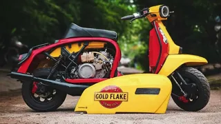India’s best Lambretta Modified Scooter Powered By 350cc Twin-Cylinder Two-Stroke Produces 65bhp