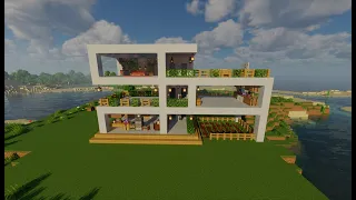 ⚒️ Minecraft: How to Build [#6] Huge Modern Farm House 거대한 현대 농장 집