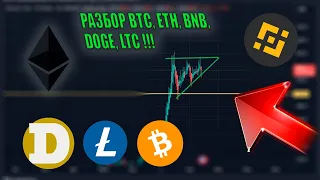 Разбор по BTC, LTC, BNB, DOGE, ETH!/Ты должен быть готов.