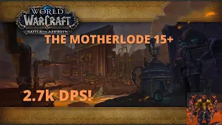 Shadowlands Fury Warrior Mythic The Motherlode 15+  Key. 2.7k DPS