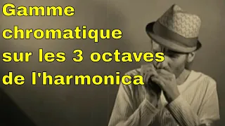 harmonica - gamme chromatique sur les 3 octaves de l'harmonica - 5 minutes pour vous répondre