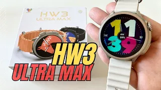 SMARTWATCH HW3 ULTRA MAX TELA 1.52 REDONDO - UNBOXING - REVIEW - SINCRONIZAR APLICATIVO E NFC