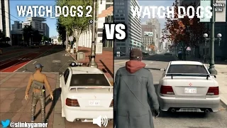 Watch Dogs 2 vs Watch Dogs - Graphics and sound gameplay comparison