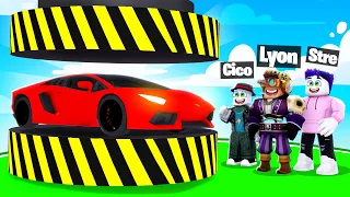 Distruggo LA MIA LAMBORGHINI su ROBLOX Car Crusher 2!!