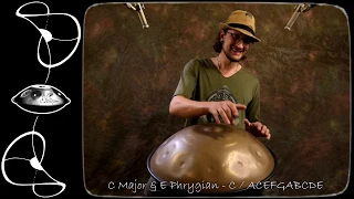 Shellopan - 12 handpan scales demoed by Daniel Waples