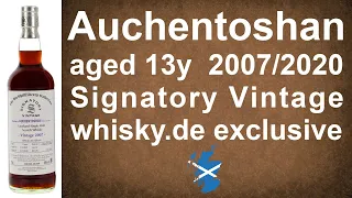 Auchentoshan aged 13 years  2007/2020 SV whisky.de exclusive Single Malt Review from WhiskyJason