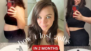 how i lost 20lbs in 2 months!! // plant based diet