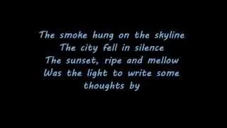 Evening Over Rooftops~Edgar Broughton Band~Lyrics