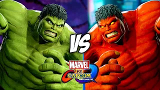 HULK VS RED HULK Marvel vs Capcom Infinite