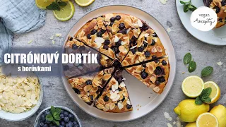 CITRONOVÝ DORTÍK S BORŮVKAMI | vegan recepty | MaruškaVEG