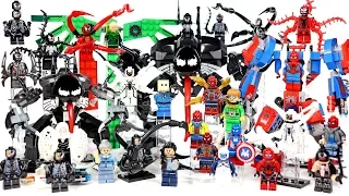 Venom Mech Suit vs Spider-Man plus Carnage Vulture Doc Ock & more Unofficial LEGO Minifigures