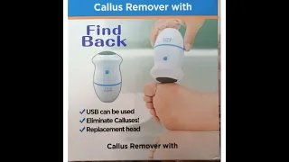 Rechargeable Vacuum Foot Grinder Dead Skin Callus Remover Tool Feet Care White