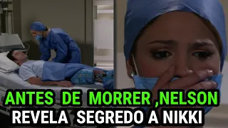 ANTES DE PARTIR NELSON REVELA SEGREDO A NIKKI Amores Verdadeiros sbt  |  "NÃO DE DEIXE PAPAI"