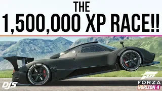 Forza Horizon 4 - THE 1,500,000 XP RACE!! - Pagani Zonda R Forza Edition VS Goliath!!