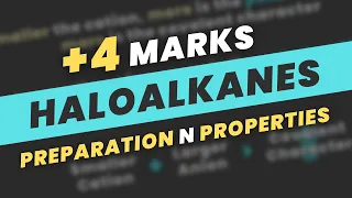 Haloalkanes and Haloarenes Class 12 One Shot : JEE Mains 2024