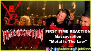 FIRST TIME REACTION to Massacration "Metal Is The Law"!