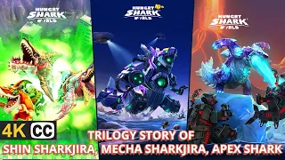 TRILOGY STORY OF SHIN SHARKJIRA, MECHA SHARKJIRA, & APEX SHARKS [4K] HUNGRY SHARK MOVIE & TRAILER