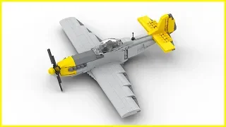 LEGO TUTORIAL | WW2 P-51D Mustang | 1:33 Minifigure Scale