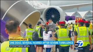 1 dead, others injured after "severe" turbulence on Singapore Airlines flight