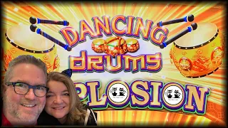 PROFITABLE DAY ON DANCING DRUMS EXPLOSION!! MIN BET BONUS,MAX BET BONUS & BACK TO BACK BONUSES!!