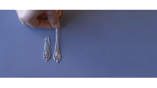 The Making of Silver Spoon Jewelry: SPOON EARRINGS