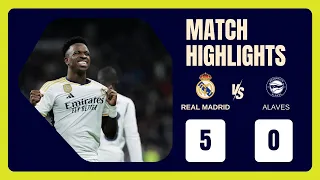 Superstar Vinicius | Real Madrid vs Alaves 5-0 All Goals & Highlights -2024