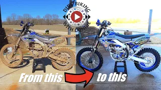 How I clean my dirt bike after a muddy ride or race | YZ250FX