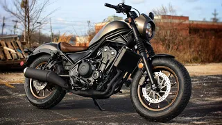 New 2023 Honda Rebel 500 SE Cruiser Motorcycle | Walkaround + Exhaust / Engine Sound