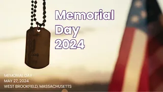 Memorial Day 2024 West Brookfield, Massachusetts, USA
