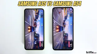 Samsung Galaxy A35 vs Samsung Galaxy A54 | Video test Display, SpeedTest, Camera Comparison