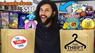 THIRFT SHOP HUNTING FOR NICKELODEON AND SPONGEBOB SQUAREPANTS MERCH!! *NOSTALGIC FINDS!!*