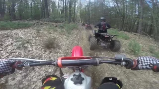 Cr80 Ripping through the Woods