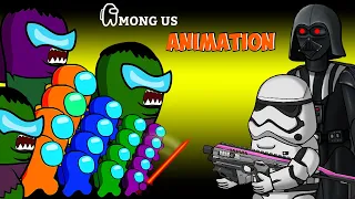 어몽어스 VS 좀비 애니메이션 ( STAR WARS ) - AMONG US FUNNY ANIMATION